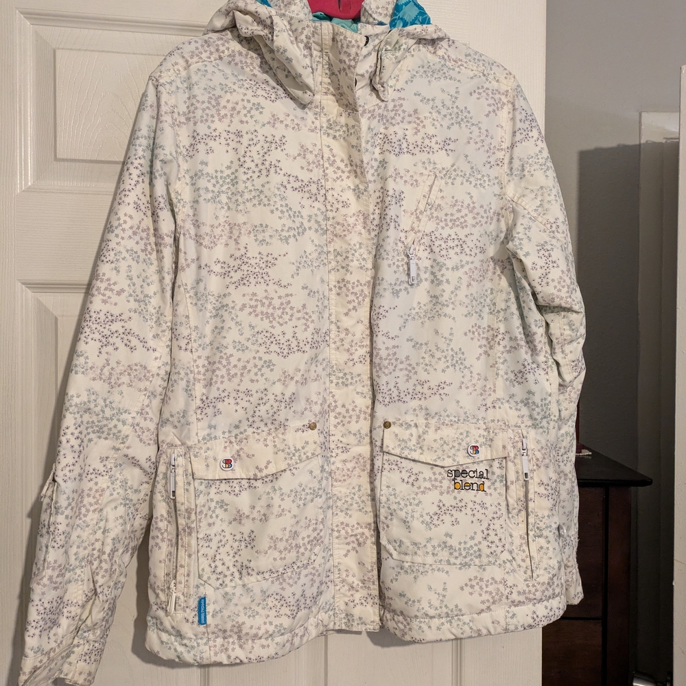 Alyx Women's White and Lavender Ski Jacket